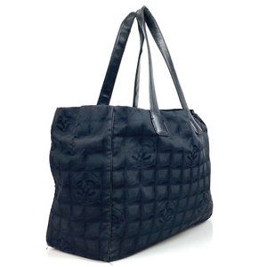 CHANEL BAG Travel LINE Black Nylon